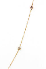 Diamond Lariat Necklace -  14k Yellow Gold - 0.84ctw