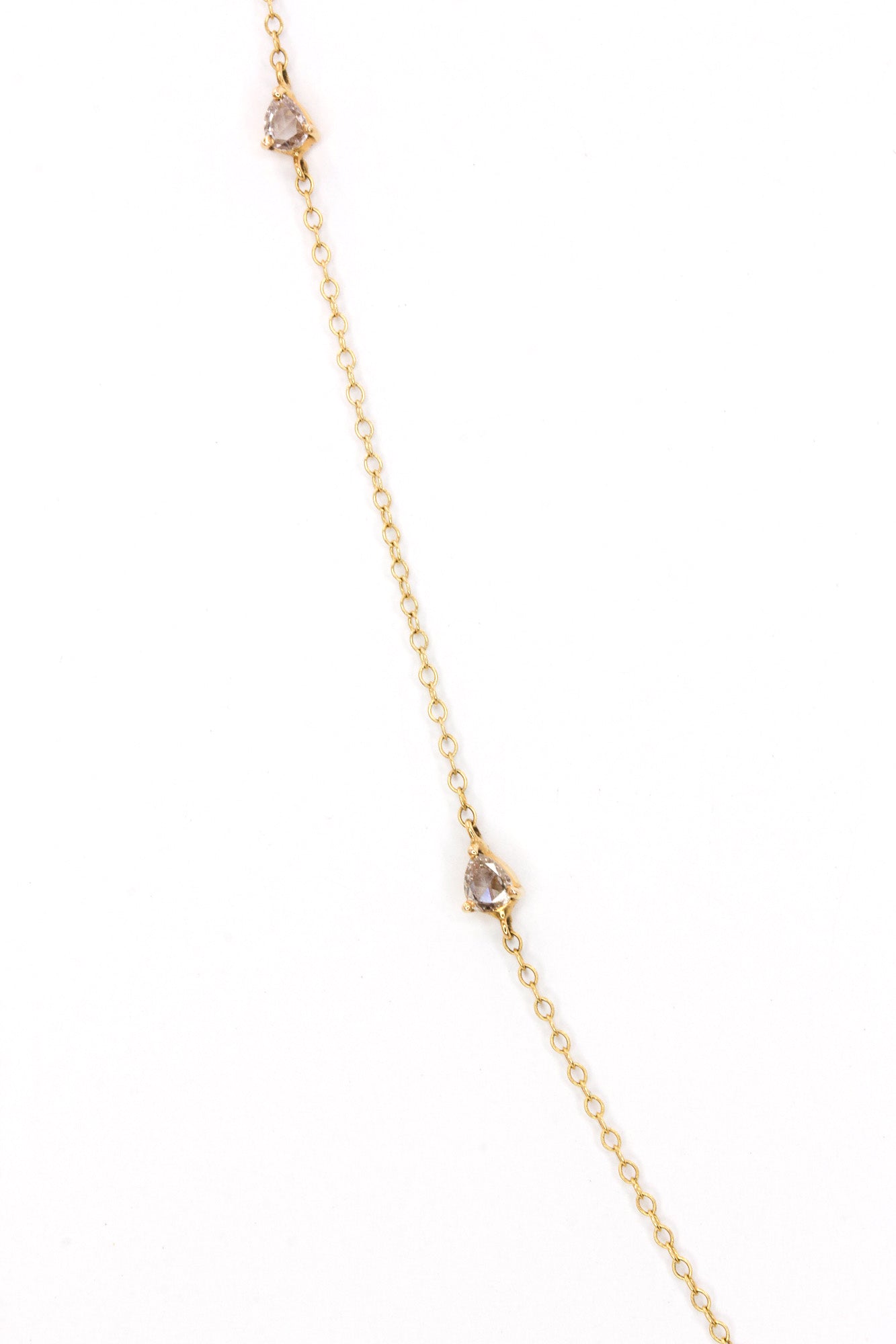 Diamond Lariat Necklace -  14k Yellow Gold - 0.84ctw