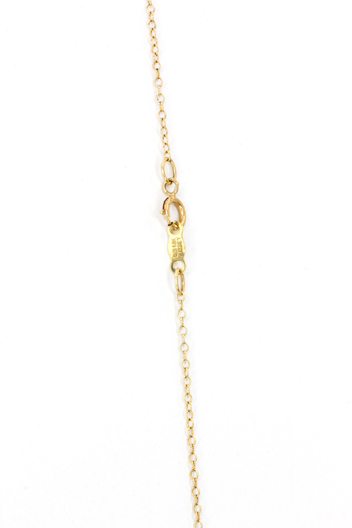 Diamond Lariat Necklace -  14k Yellow Gold - 0.84ctw