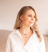 Diamond Lariat Necklace - 10k Yellow Gold - 0.10ctw
