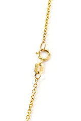Diamond Lariat Necklace - 10k Yellow Gold - 0.10ctw