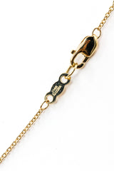 Diamond Link Necklace - 14k Yellow Gold - 0.10ctw