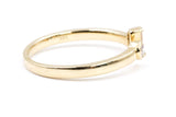 Diamond Open Band Ring - 14k Yellow Gold - 0.15ctw