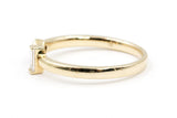 Diamond Open Band Ring - 14k Yellow Gold - 0.15ctw