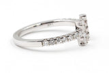Diamond Open Bar Ring - 14k White Gold - 0.40ctw