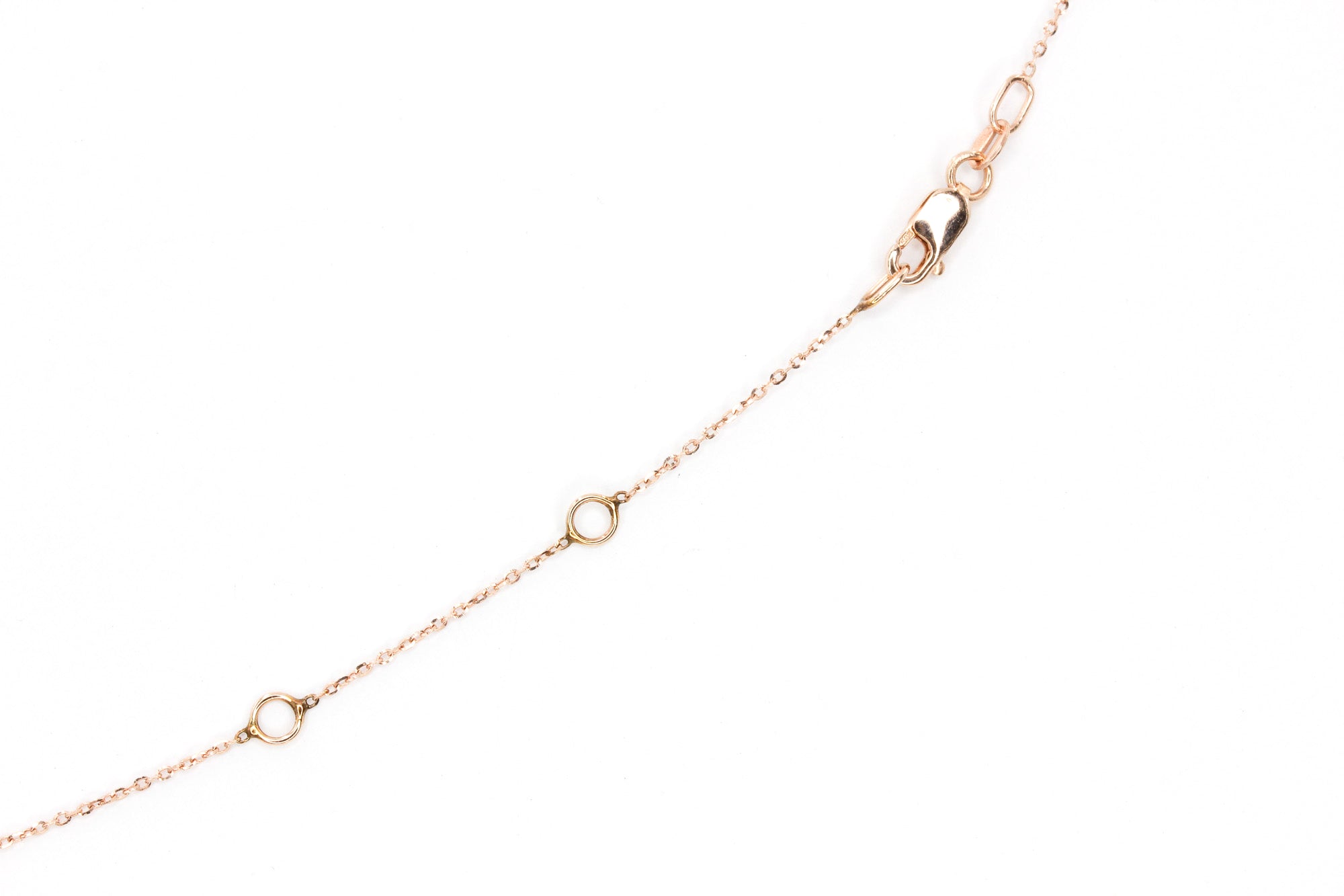 Diamond Pear Drop Necklace - 14k Rose Gold - 0.12ctw