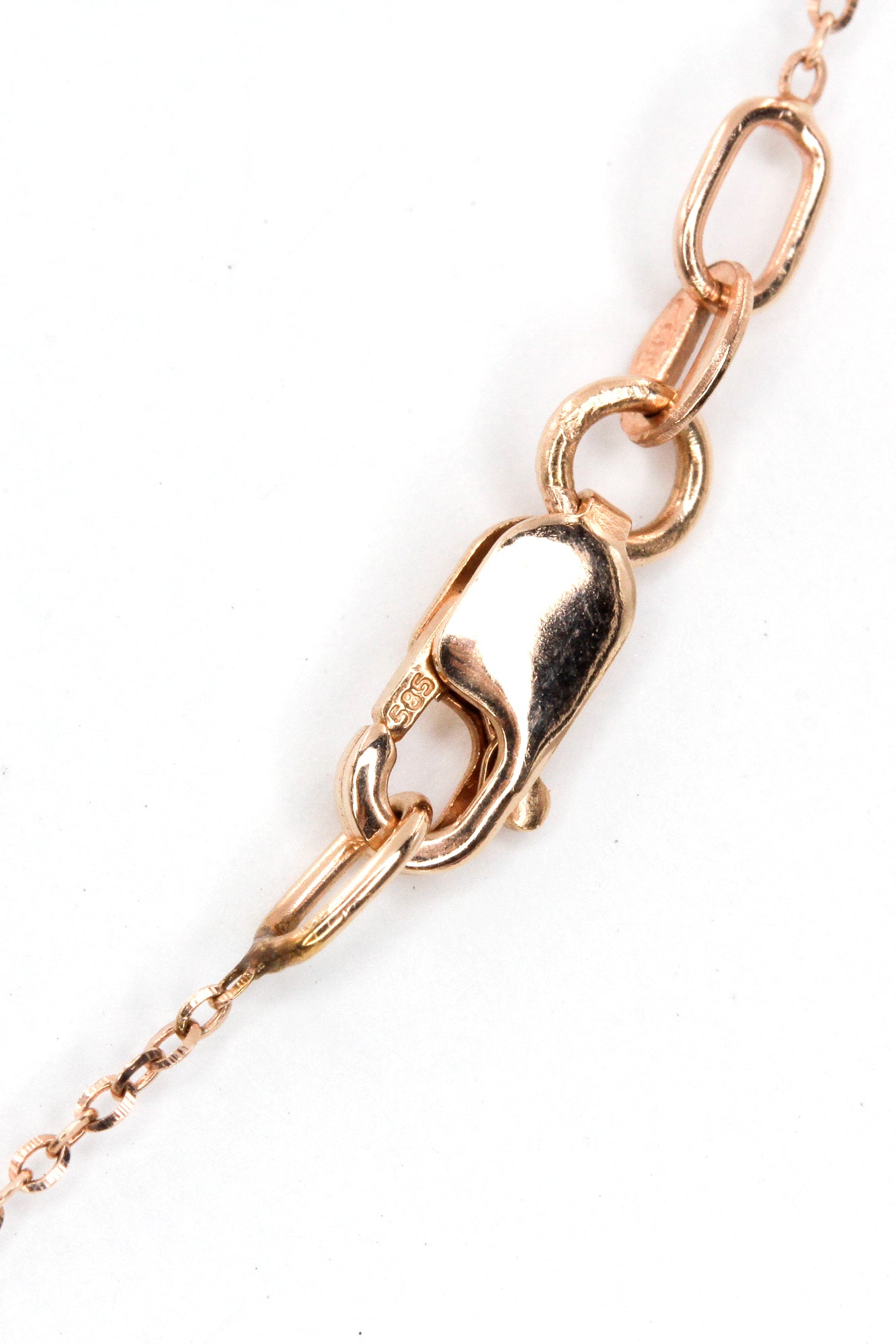 Diamond Pear Drop Necklace - 14k Rose Gold - 0.12ctw