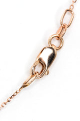 Diamond Pear Drop Necklace - 14k Rose Gold - 0.12ctw