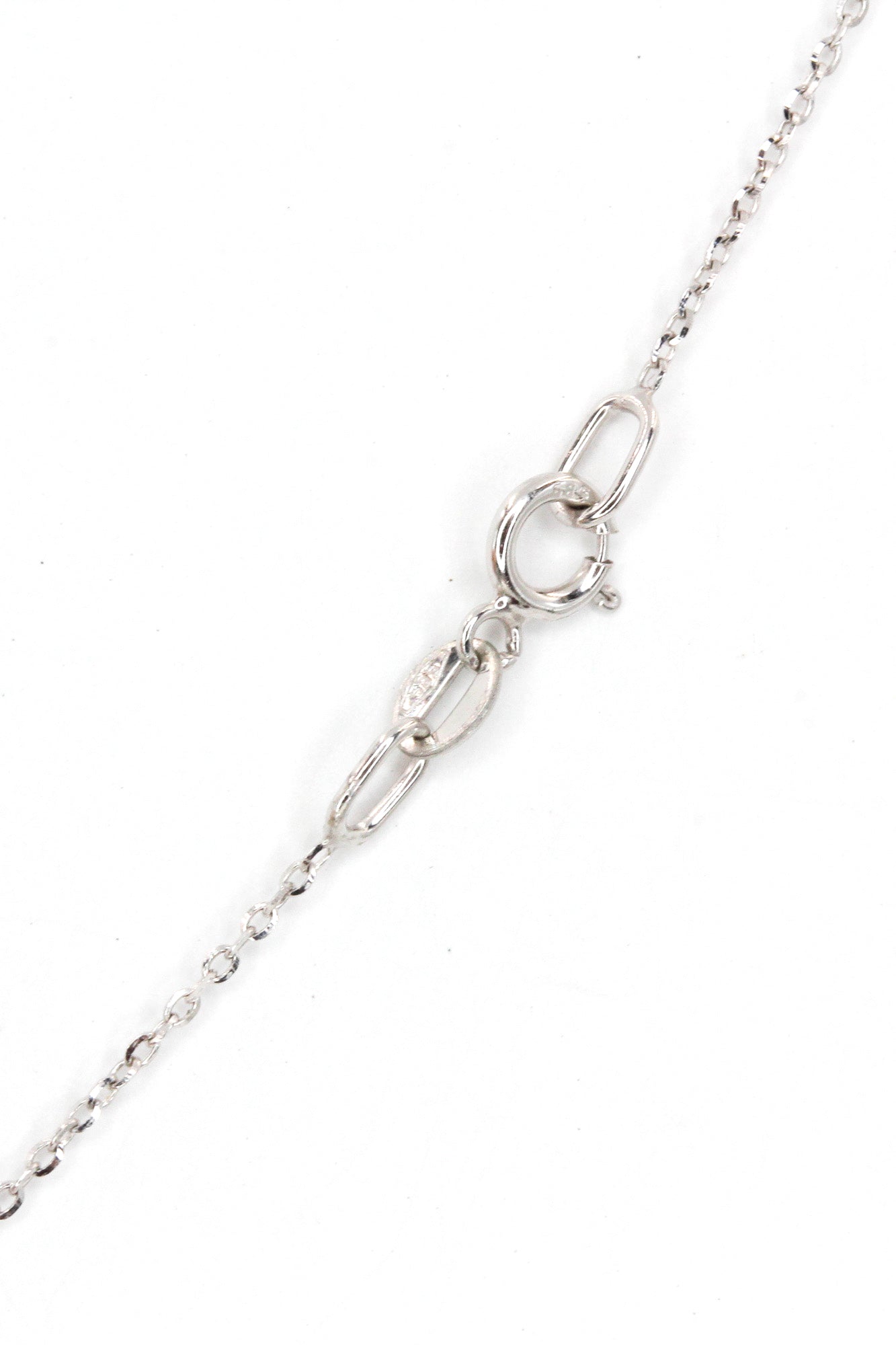 Diamond Pear Drop Necklace - 14k White Gold - 0.12ctw