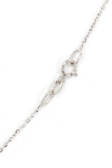 Diamond Pear Drop Necklace - 14k White Gold - 0.12ctw