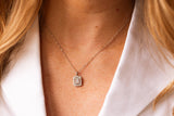 Diamond Pendant Necklace - 14k White Gold - 0.47ctw