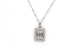 Diamond Pendant Necklace - 14k White Gold - 0.47ctw