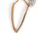 Diamond Pendant Layered Necklace - 14k Rose Gold - 0.25ctw