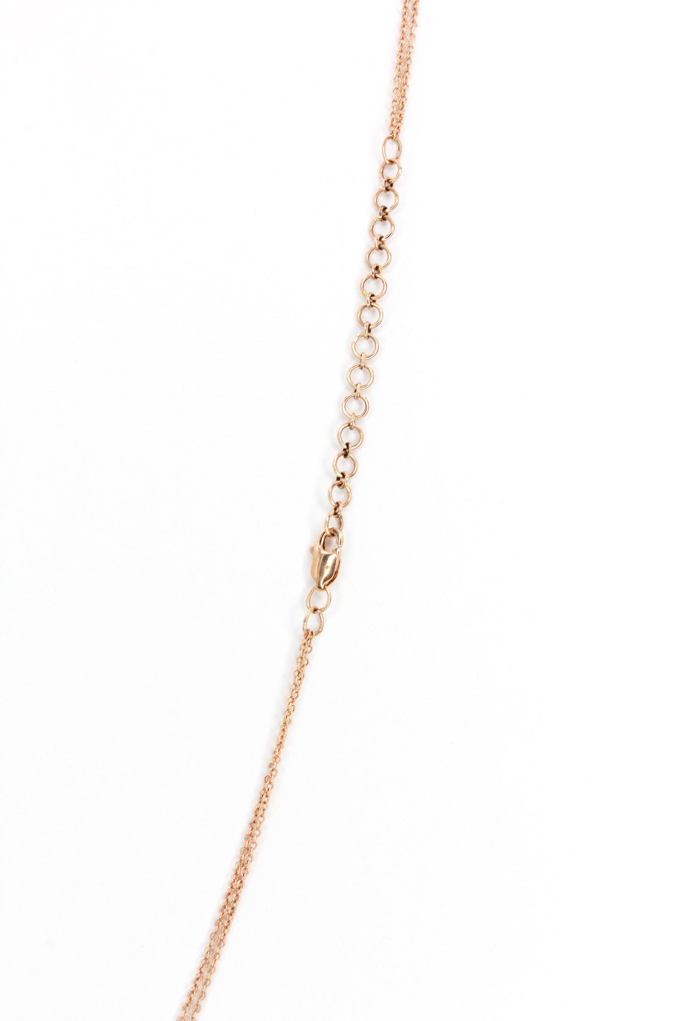 Diamond Pendant Layered Necklace - 14k Rose Gold - 0.25ctw