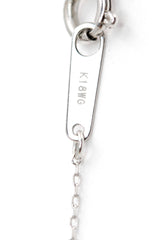 Diamond Solitaire Necklace - 14k White Gold - 0.15ctw