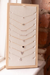Diamond Solitaire Necklace - 14k White Gold - 0.15ctw