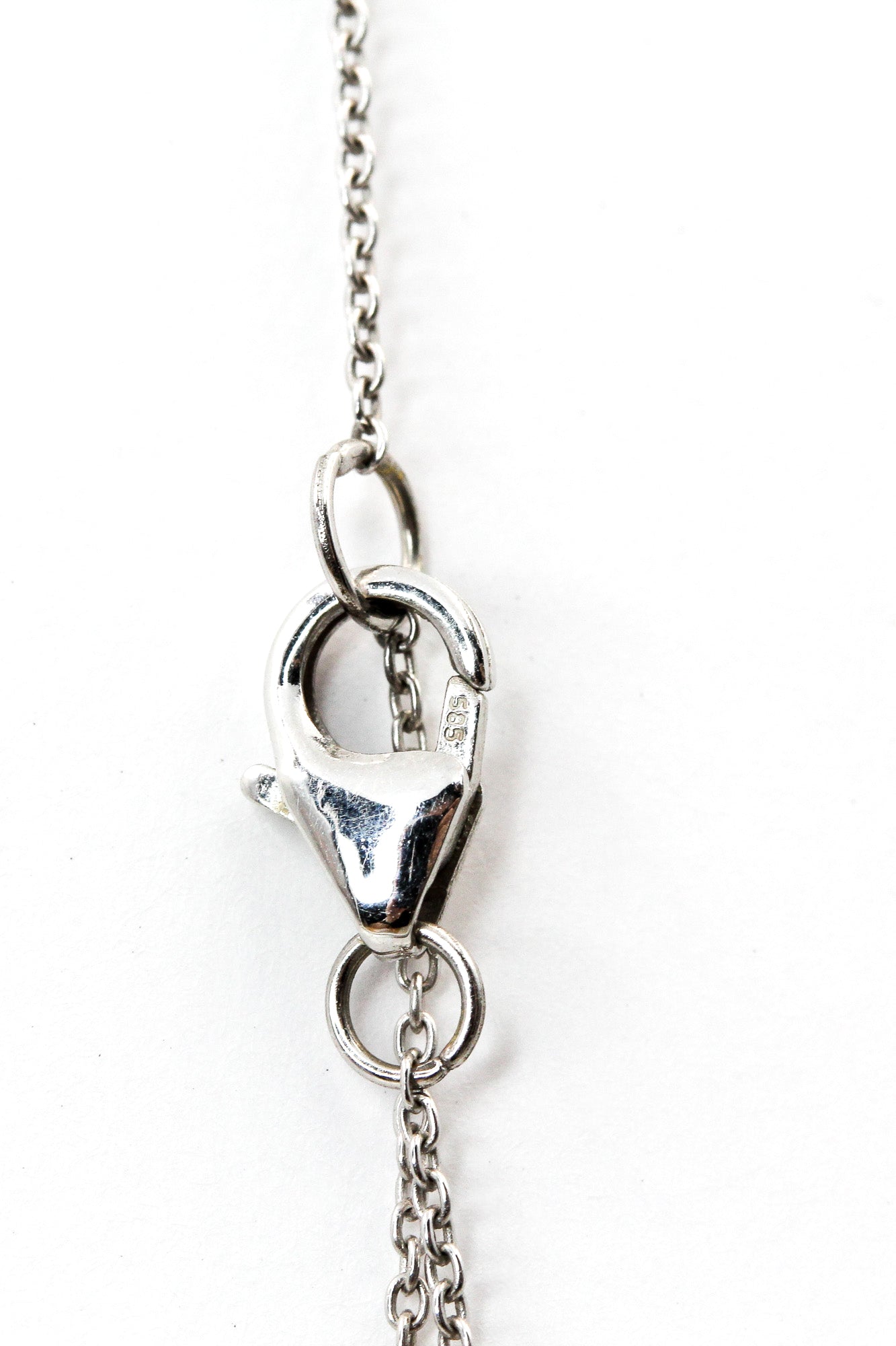 Diamond Solitaire Necklace - 14k White Gold - 0.40ctw