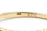 Diamond Solitaire Stackable Ring - 14k Yellow Gold - 0.10ctw
