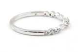 Diamond Stackable Band Ring - 10k White Gold - 0.20ctw