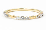 Diamond Stackable Band Ring - 10k Yellow Gold - 0.20ctw