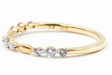 Diamond Stackable Band Ring - 10k Yellow Gold - 0.20ctw