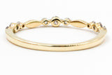Diamond Stackable Band Ring - 10k Yellow Gold - 0.20ctw