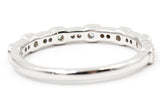 Diamond Stackable Band Ring - 14k White Gold - 0.16ctw