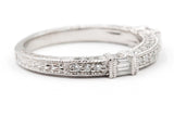 Diamond Stackable Band Ring - 18k White Gold - 0.44ctw