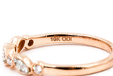 Diamond Stackable Ring - 10k Rose Gold - 0.15ctw