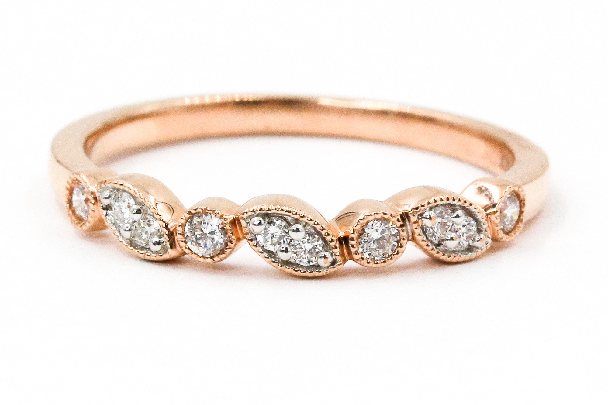 Diamond Stackable Ring - 10k Rose Gold - 0.15ctw