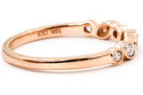 Diamond Stackable Ring - 10k Rose Gold - 0.15ctw