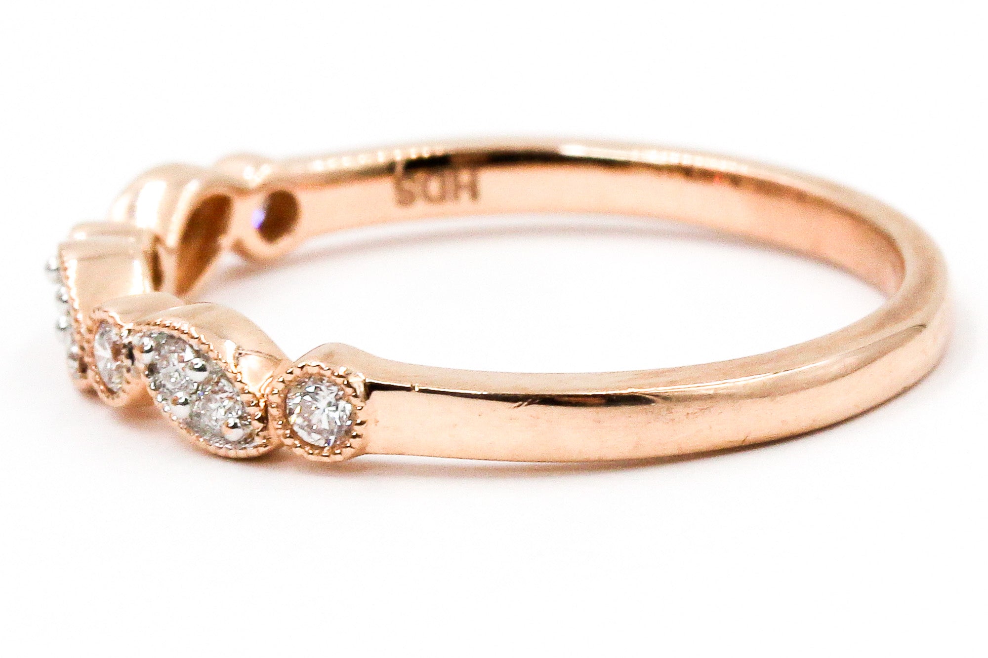 Diamond Stackable Ring - 10k Rose Gold - 0.15ctw