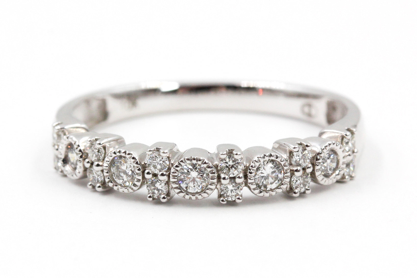 Diamond Stackable Ring - 10k White Gold - 0.25ctw