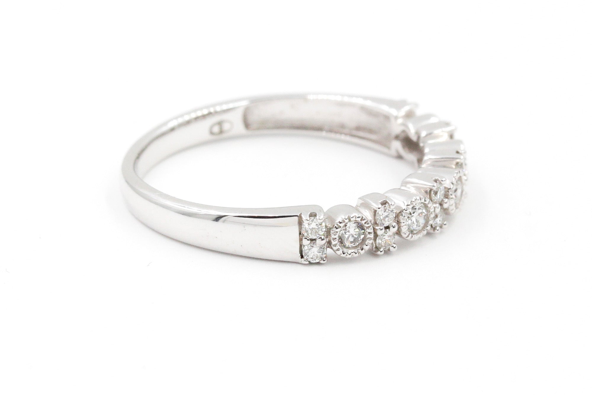 Diamond Stackable Ring - 10k White Gold - 0.25ctw