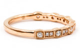 Diamond Stackable Ring - 14k Rose Gold - 0.16ctw