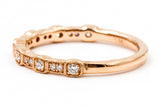 Diamond Stackable Ring - 14k Rose Gold - 0.16ctw