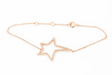 Diamond Star Bracelet - 14k Rose Gold - 0.20ctw