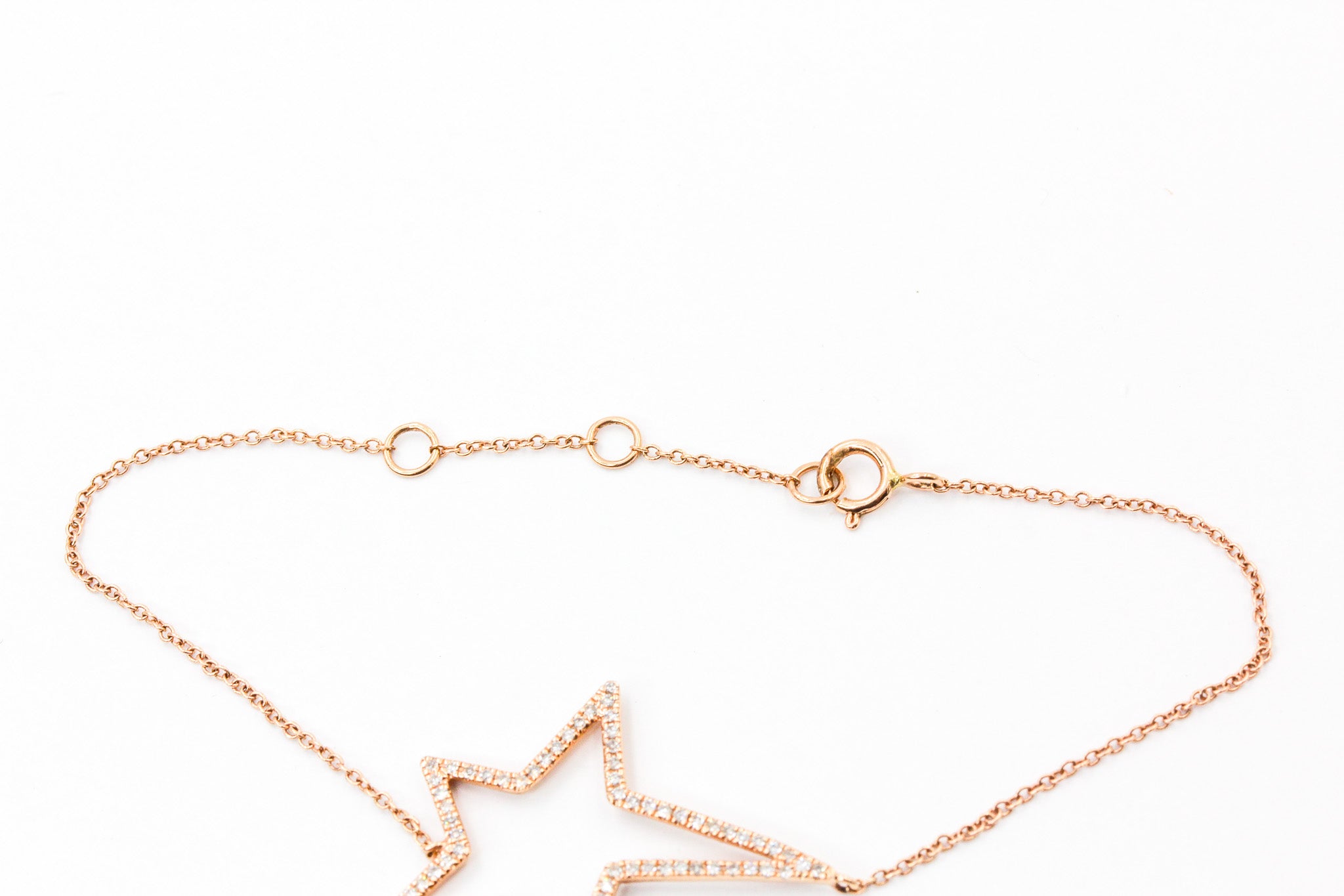 Diamond Star Bracelet - 14k Rose Gold - 0.20ctw