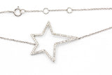 Diamond Star Bracelet - 14k White Gold - 0.20ctw