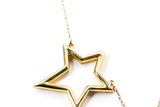 Diamond Star Necklace - 10k Yellow Gold - 0.25ctw