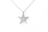 Diamond Star Necklace - 14k White Gold - 0.10ctw