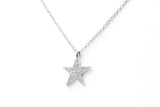 Diamond Star Necklace - 14k White Gold - 0.10ctw