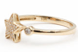 Diamond Star Ring - 10k Yellow Gold - 0.08ctw