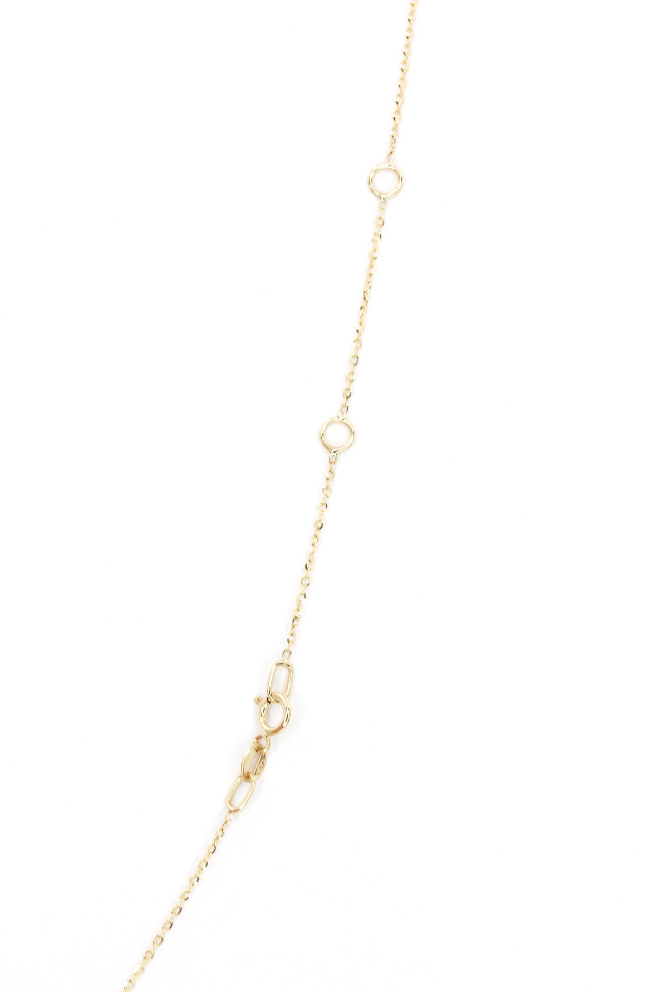 Diamond Teardrop Necklace - 10k Yellow Gold - 0.10ctw