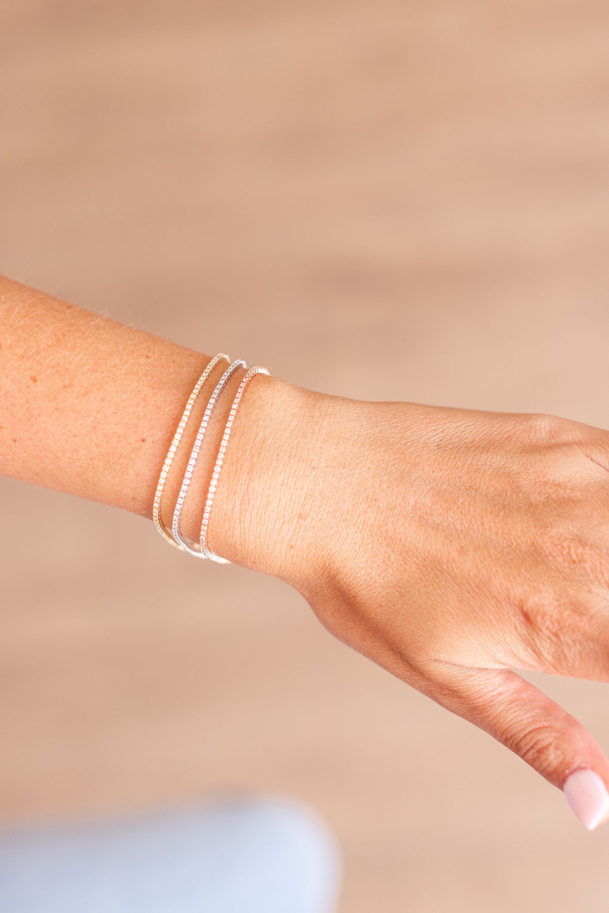 Diamond Tennis Bracelet - 14k Rose Gold - 1.00ctw