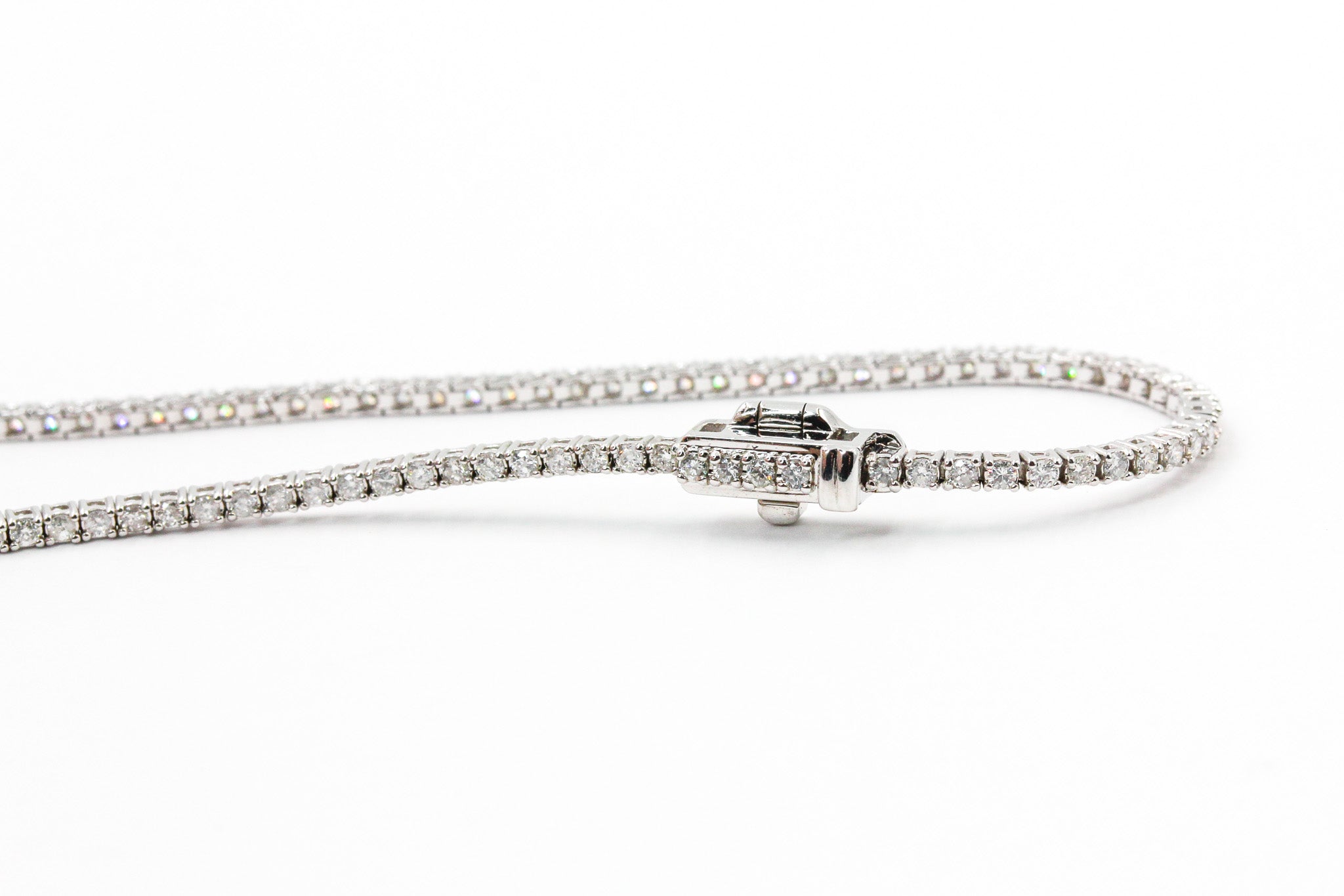 Diamond Tennis Bracelet - 14k White Gold - 1.00ctw
