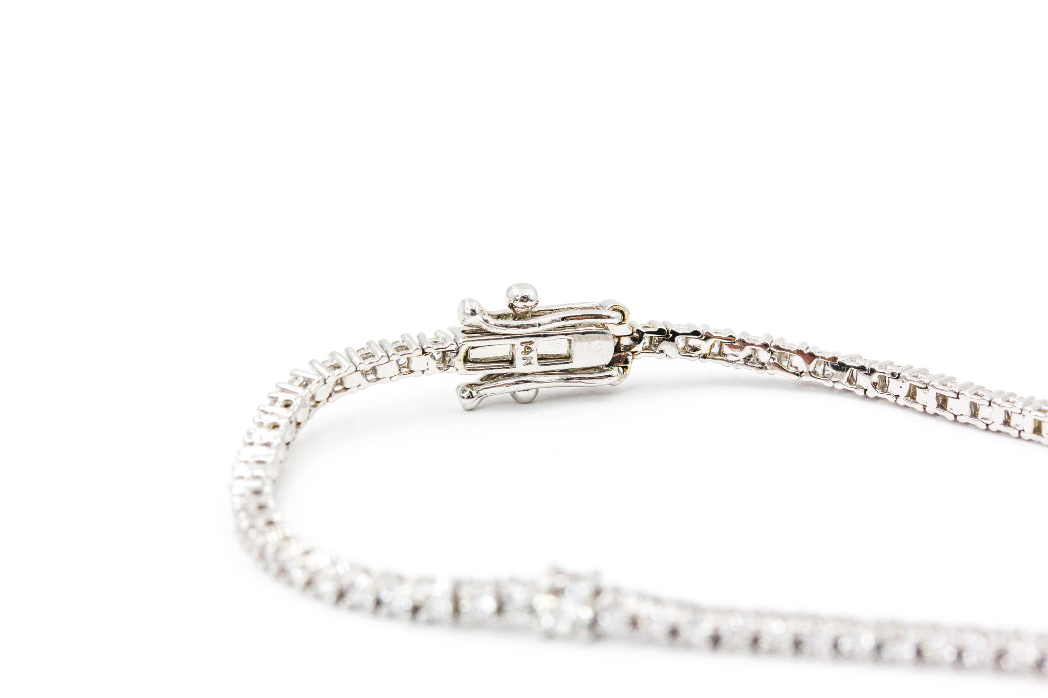 Diamond Tennis Bracelet - 14k White Gold - 1.50ctw