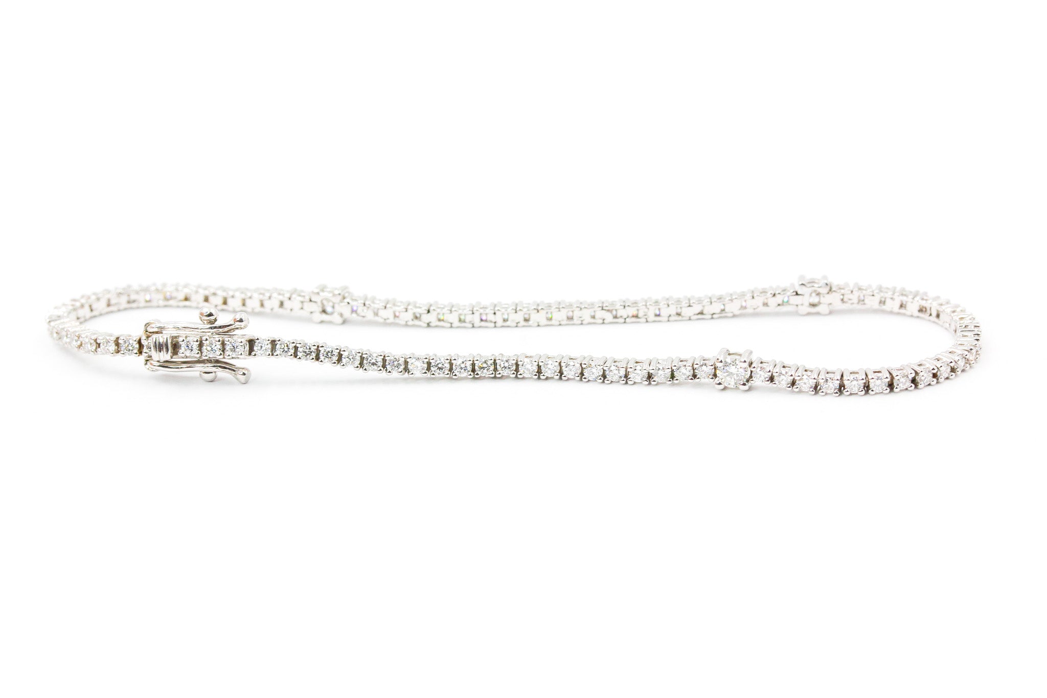 Diamond Tennis Bracelet - 14k White Gold - 1.50ctw