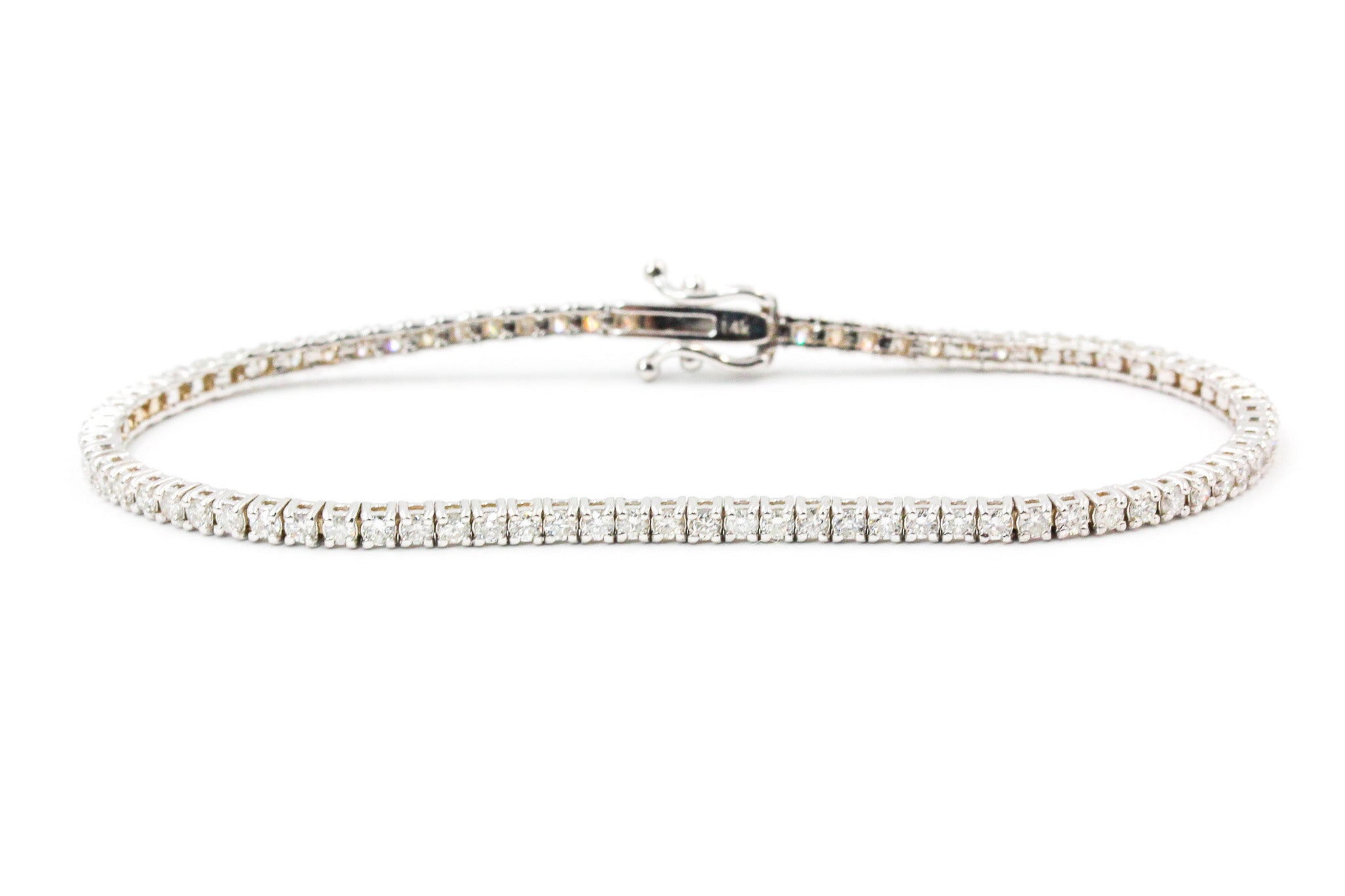 Diamond Tennis Bracelet - 14k White Gold - 2.25ctw
