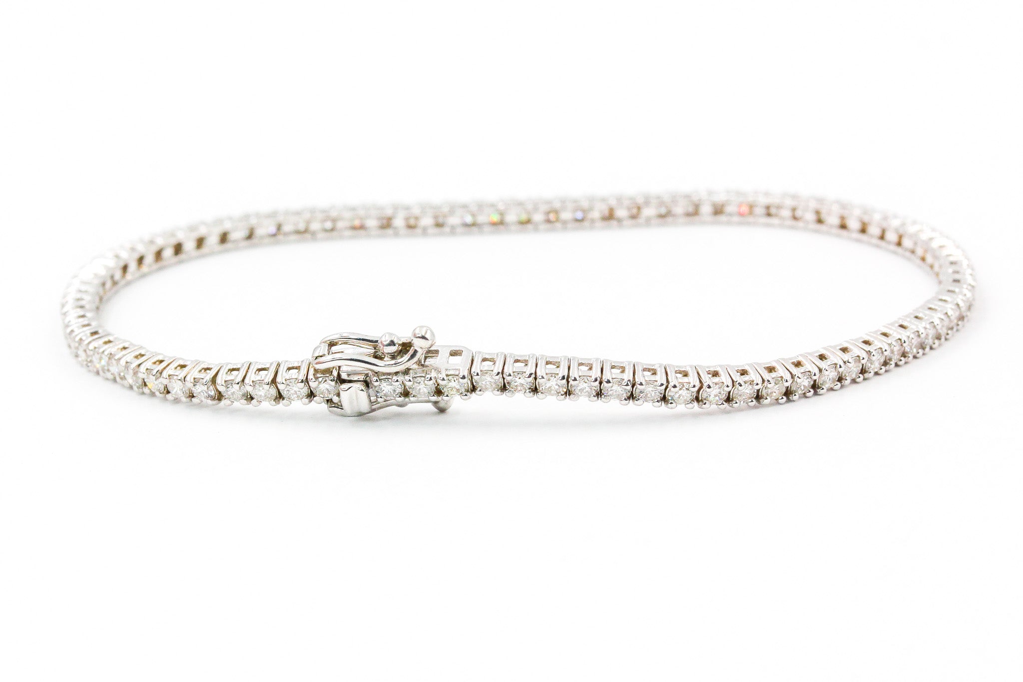 Diamond Tennis Bracelet - 14k White Gold - 2.25ctw